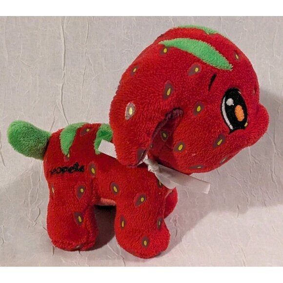 Neopets Strawberry Poogle Plushie Keyquest Stuffed Animal HTF 2008 Jakks 5" Read - Picture 10 of 13